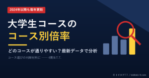 トビタテ大学生コースのコース別倍率分析（オリジナルデザイン）
